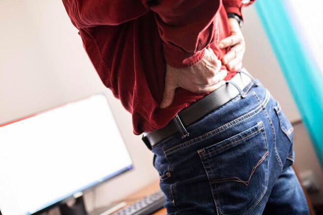 nugaros skausmas dėl osteochondrozės